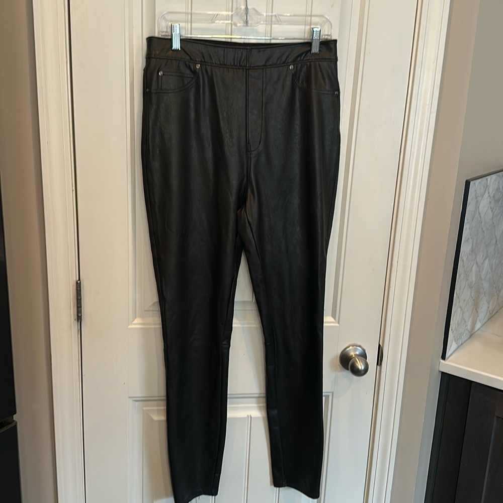 Spanx faux leathers pants. READ BELOW